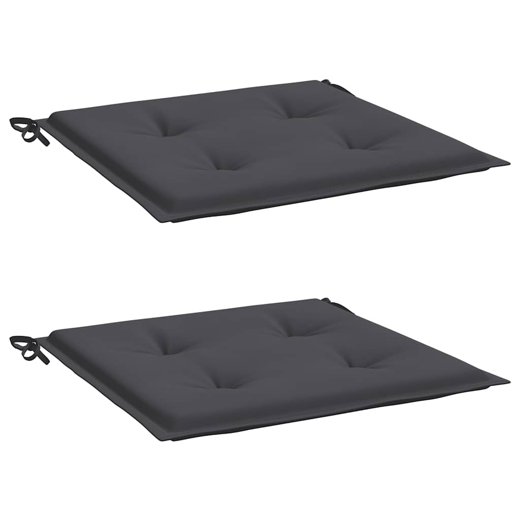 Vidaxl Garden chair cushions 2 pcs 40x40x4 cm Oxford fabric anthracite -colored