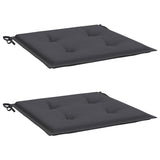 Vidaxl Garden chair cushions 2 pcs 40x40x4 cm Oxford fabric anthracite -colored