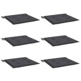 Vidaxl Garden Cushions 6 PCS 40x40x4 cm Tessuto Oxford antracite -Collorato