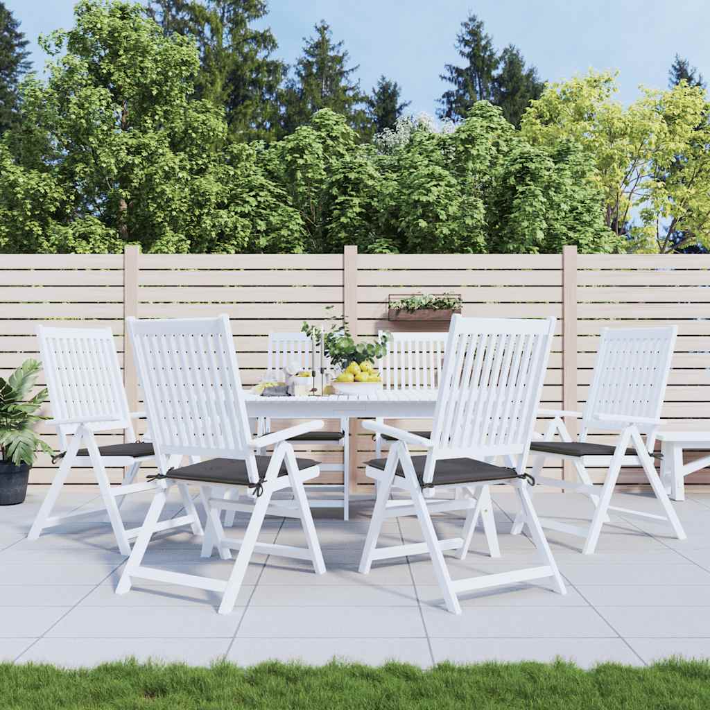Vidaxl Garden Cushions 6 PCS 40x40x4 cm Tessuto Oxford antracite -Collorato