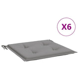 Vidaxl Garden chair cushions 6 pcs 40x40x4 cm Oxford fabric gray