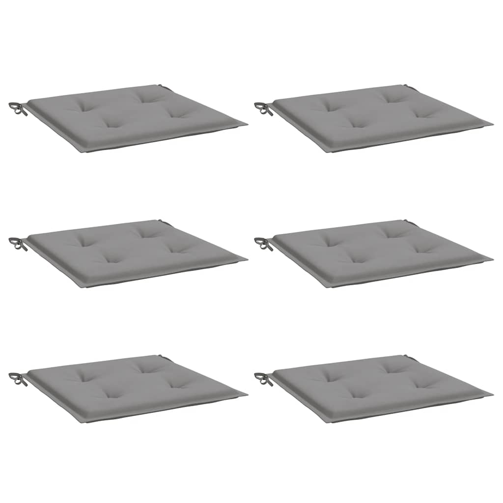 Vidaxl Garden chair cushions 6 pcs 40x40x4 cm Oxford fabric gray