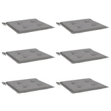 Vidaxl Garden chair cushions 6 pcs 40x40x4 cm Oxford fabric gray