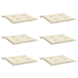 Vidaxl garden chair cushions 6 pcs 40x40x4 cm oxford fabric cream-colored