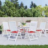 Vidaxl Garden Cushions 6 PCS 40x40x4 cm Fabric Oxford Red