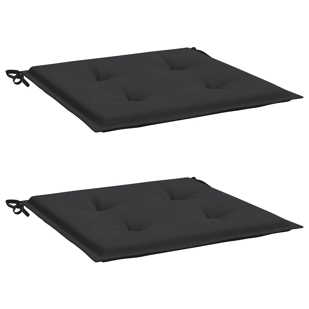 Vidaxl Garden chair cushions 2 st 40x40x4 cm Oxford fabric black