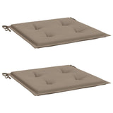 Polštáře zahradní židle Vidaxl 2 ks 40x40x4 cm oxford tkanina taupe