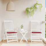 Vidaxl Garden chair cushions 2 pcs 40x40x4 cm Oxford fabric wine red