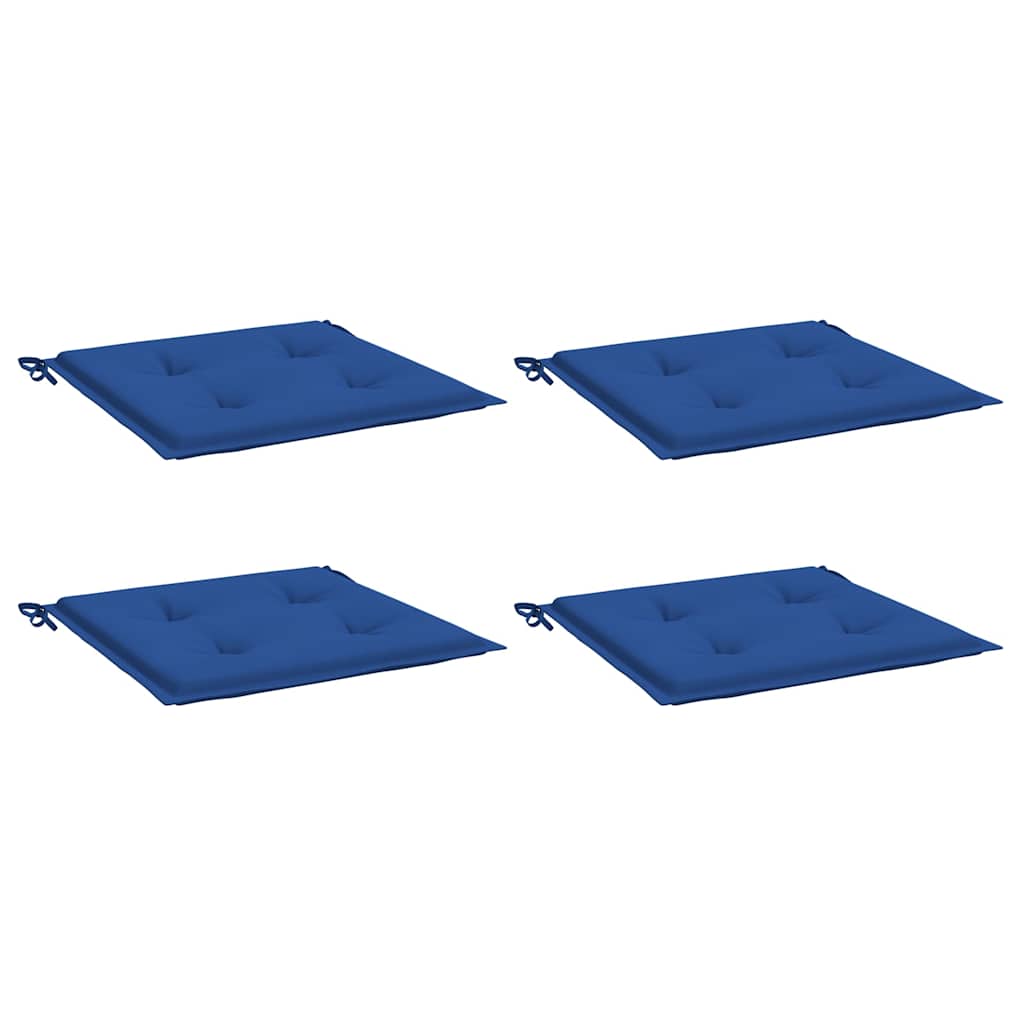 Vidaxl Garden chair cushions 4 pcs 40x40x4 cm Oxford fabric royal blue