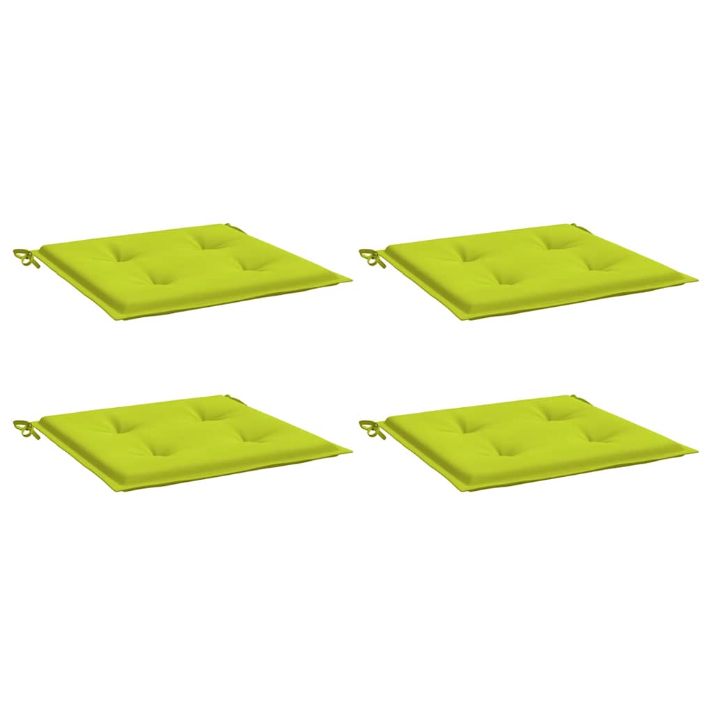 Vidaxl Gartenstuhl Kissen 4 Stcs 40x40x4 cm Oxford Stoff hellgrün