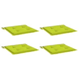 Vidaxl Gartenstuhl Kissen 4 Stcs 40x40x4 cm Oxford Stoff hellgrün