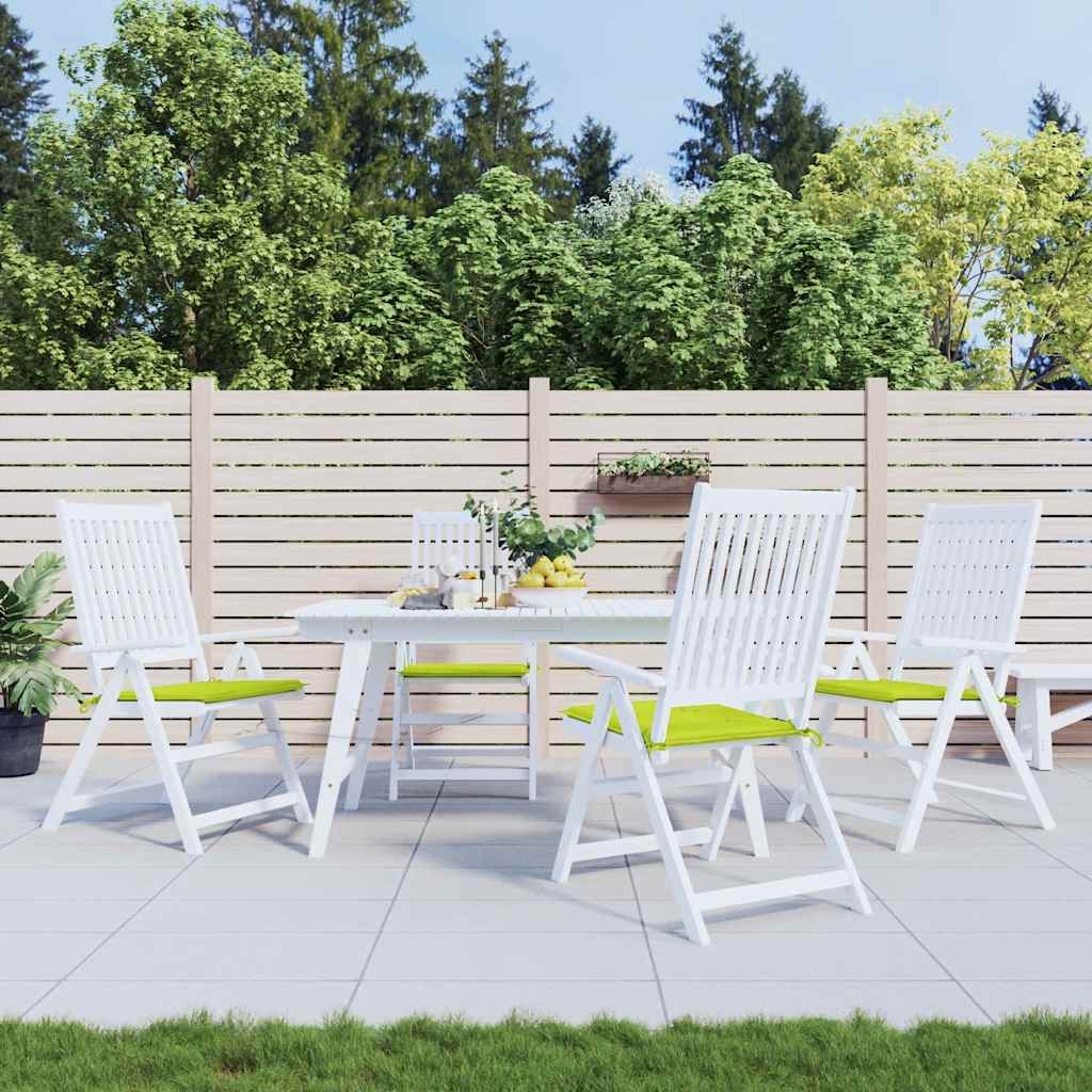 Cuscini da sedia da giardino Vidaxl 4 pezzi 40x40x4 cm tessuto oxford verde brillante