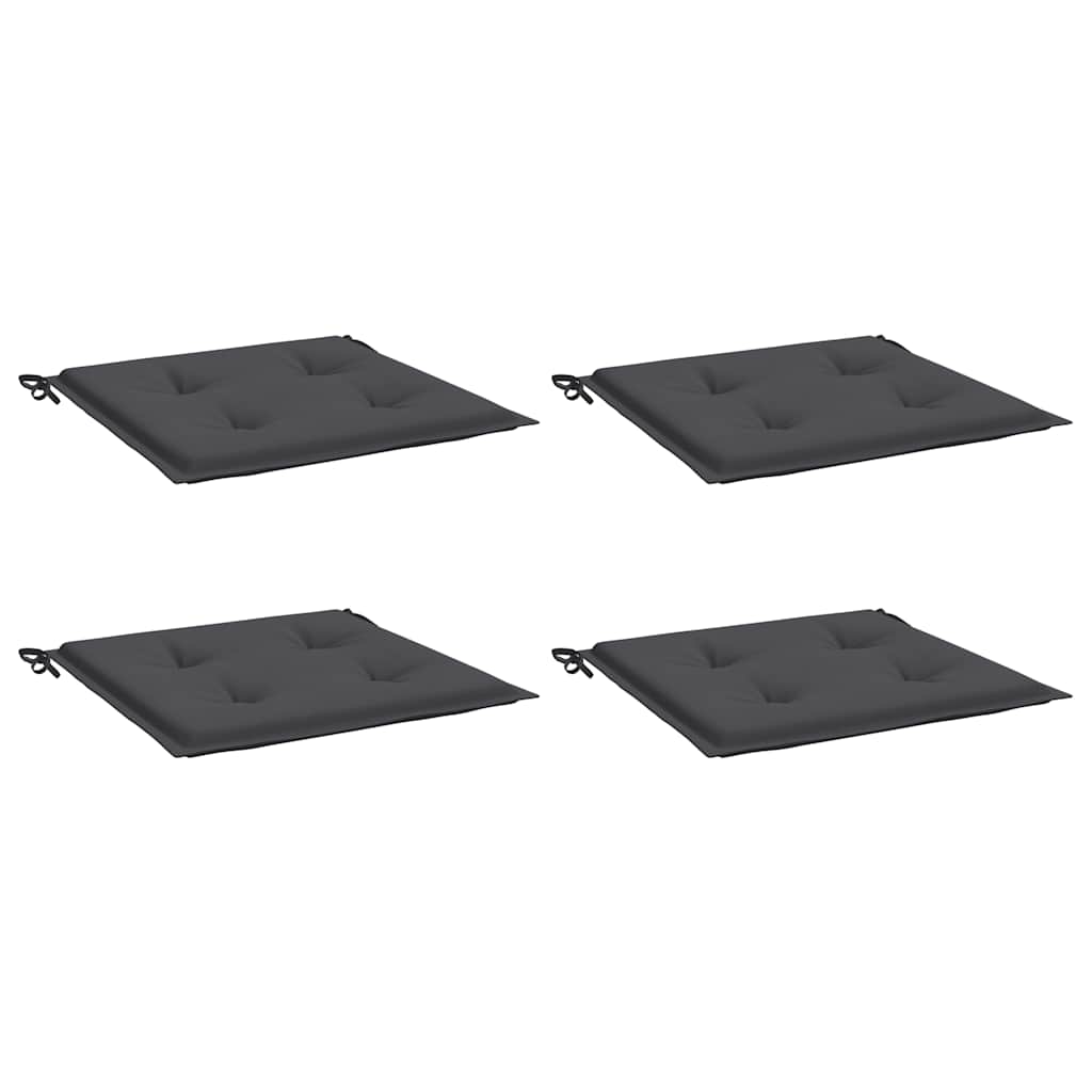 Bidaxl Garden Chair Cushions 4 ST 50X50X4 CM Oxford Fabric Anthracite -färgad