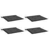 Bidaxl Garden Chair Cushions 4 ST 50X50X4 CM Oxford Fabric Anthracite -färgad
