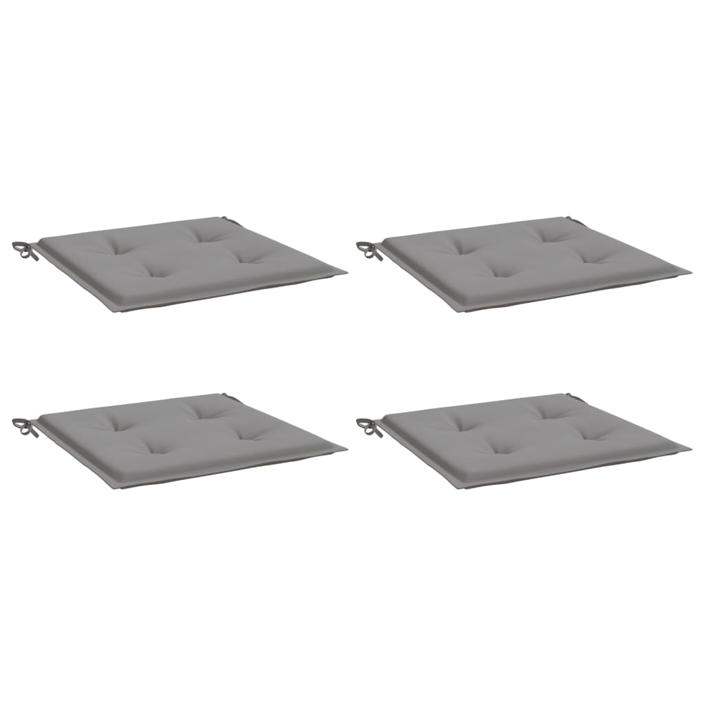 Vidaxl Garden stol blazine 4 St 50x50x3 cm Oxford tkanina siva