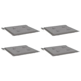 Vidaxl Garden stol blazine 4 St 50x50x3 cm Oxford tkanina siva