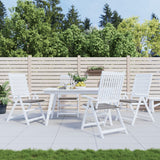 Vidaxl Garden stol blazine 4 St 50x50x3 cm Oxford tkanina siva