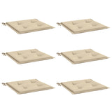 Vidaxl Garden chair cushions 6 st 50x50x4 cm Oxford fabric beige