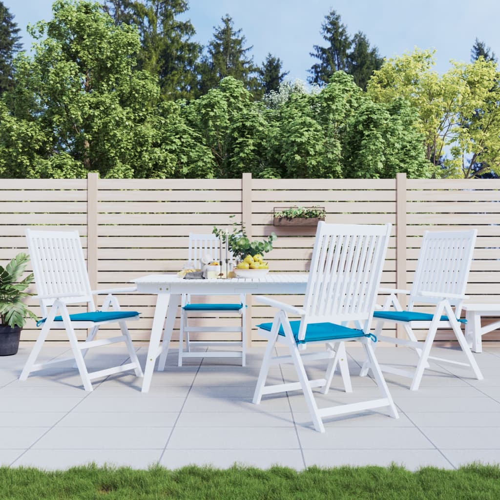 Coussins de chaise de jardin vidaxl 4 st 50x50x3 cm oxford tissu bleu