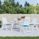 Coussins de chaise de jardin vidaxl 4 st 50x50x3 cm oxford tissu bleu
