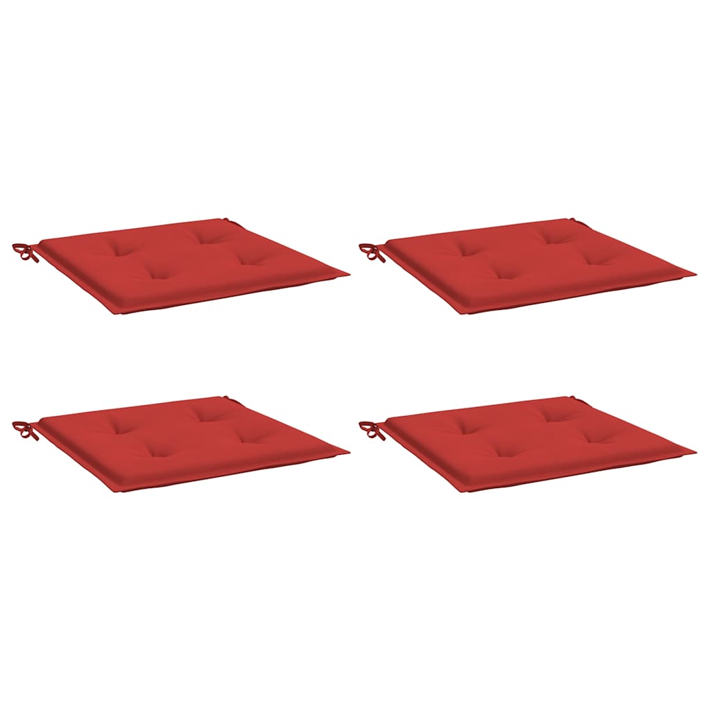 Vidaxl Garden Chair Cudions 4 St 50x50x4 CM Oxford Fabric Red