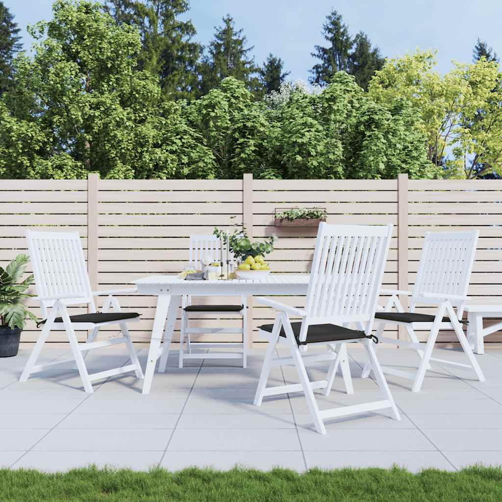 Vidaxl Garden Chair Puter 4 St 50x50x4 cm Oxford Fabric Black