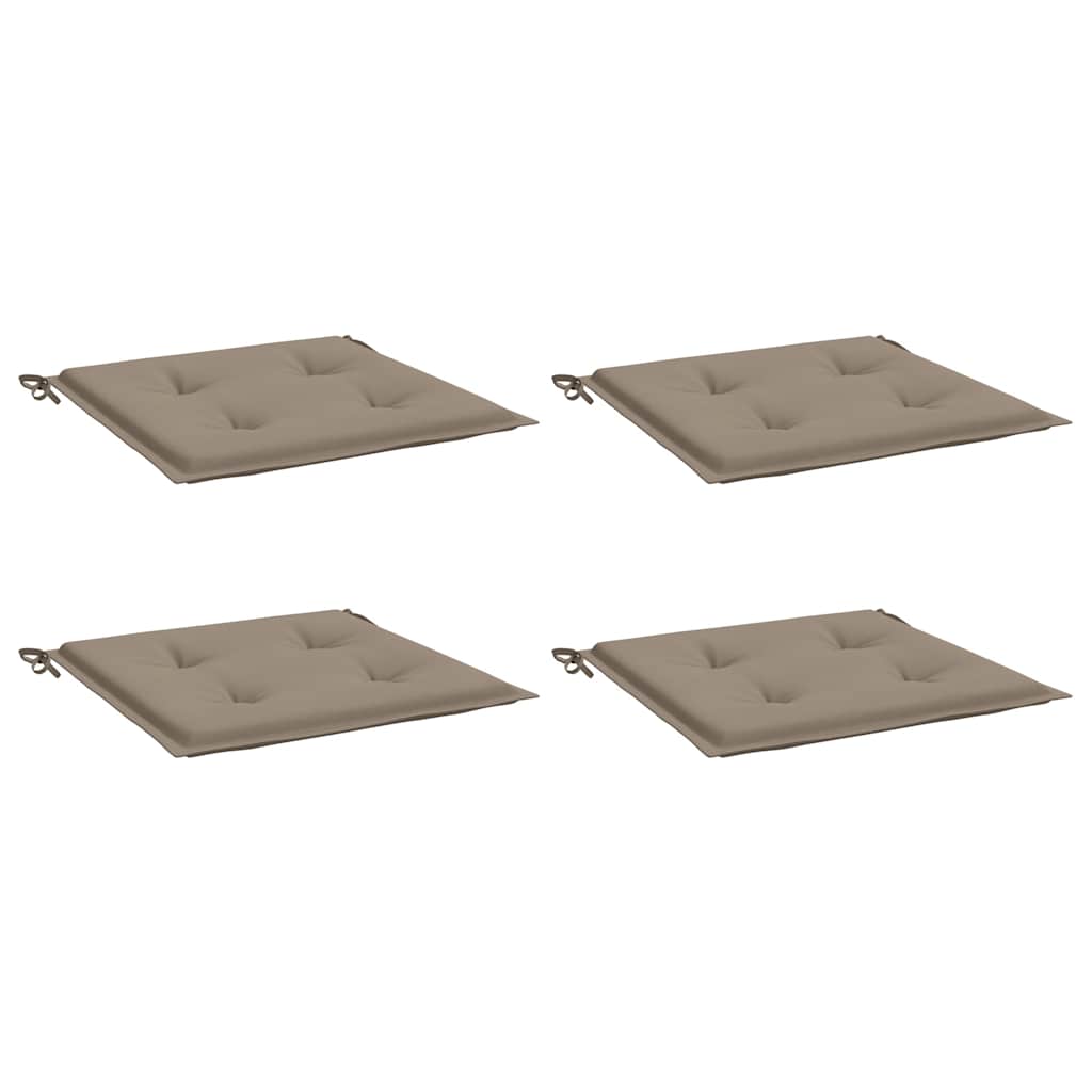 Vidaxl Garden chair cushions 4 st 50x50x4 cm Oxford fabric taupe