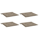 Vidaxl Garden chair cushions 4 st 50x50x4 cm Oxford fabric taupe
