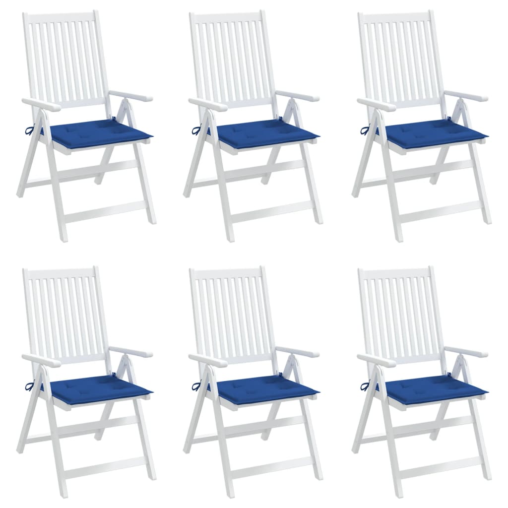 Vidaxl Garden stol blazine 6 St 50x50x3 cm Oxford tkanina kraljevsko modra