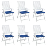 Vidaxl Garden stol blazine 6 St 50x50x3 cm Oxford tkanina kraljevsko modra