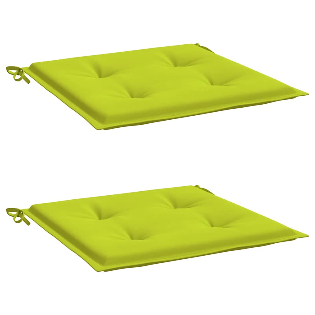 Vidaxl Garden chair cushions 2 st 50x50x4 cm Oxford fabric bright green