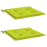 Vidaxl Garden chair cushions 2 st 50x50x4 cm Oxford fabric bright green