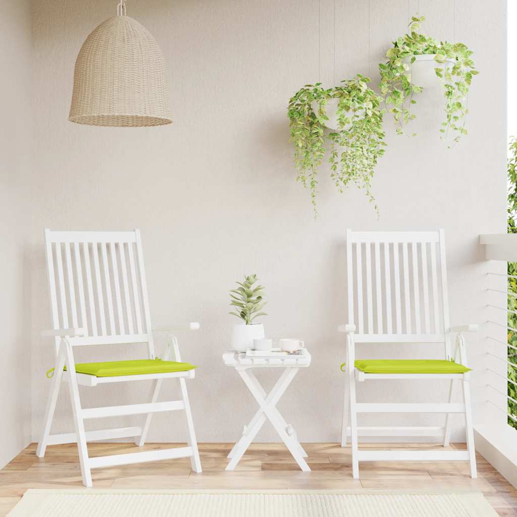 Vidaxl Garden chair cushions 2 st 50x50x4 cm Oxford fabric bright green
