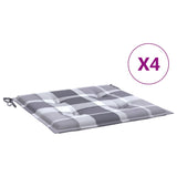 Vidaxl Garden chair cushions 4 st 50x50x3 cm Oxford fabric diamond pattern gray