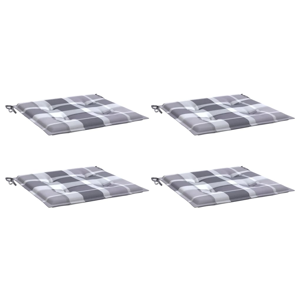 Vidaxl Garden chair cushions 4 st 50x50x3 cm Oxford fabric diamond pattern gray