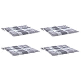 Vidaxl Garden chair cushions 4 st 50x50x3 cm Oxford fabric diamond pattern gray