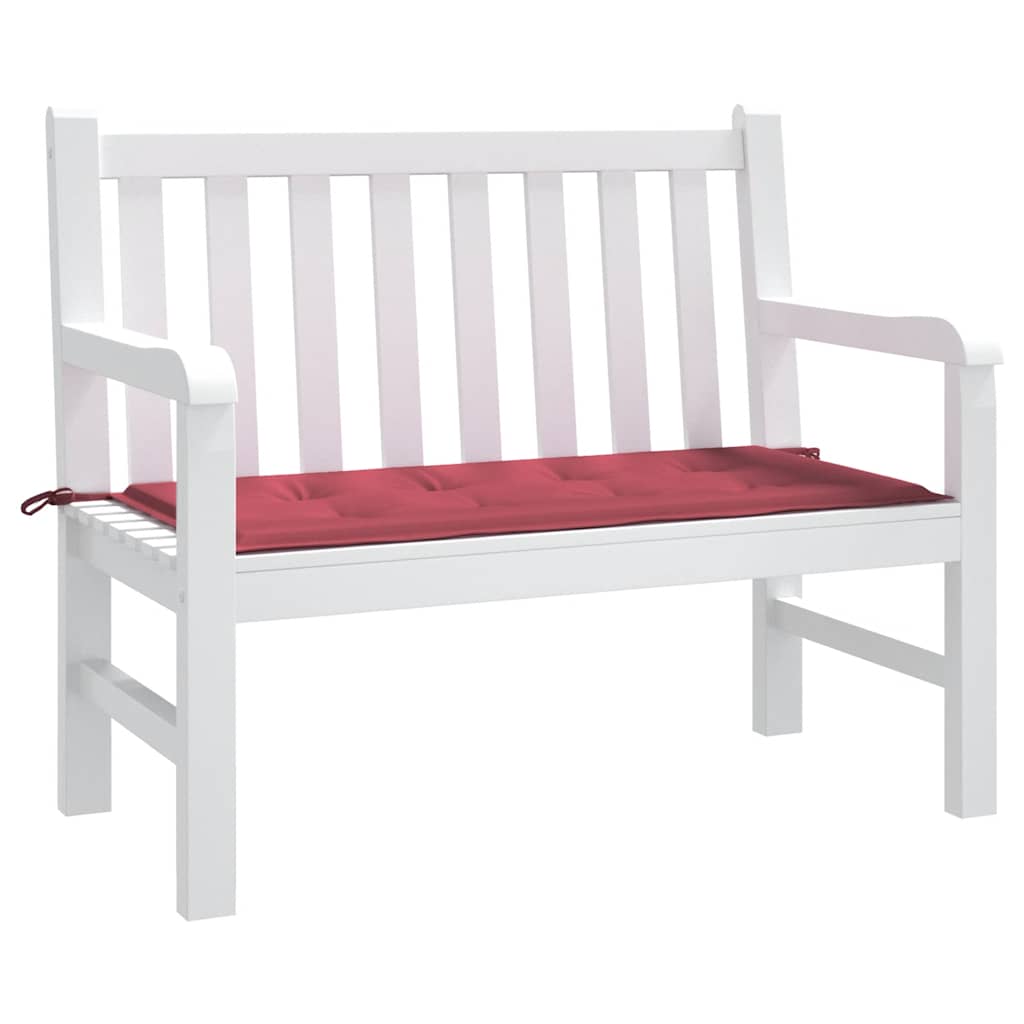 Vidaxl Garden bench cushion 100x50x4 cm Oxford fabric wine red