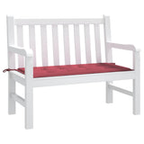 Vidaxl Garden bench cushion 100x50x4 cm Oxford fabric wine red