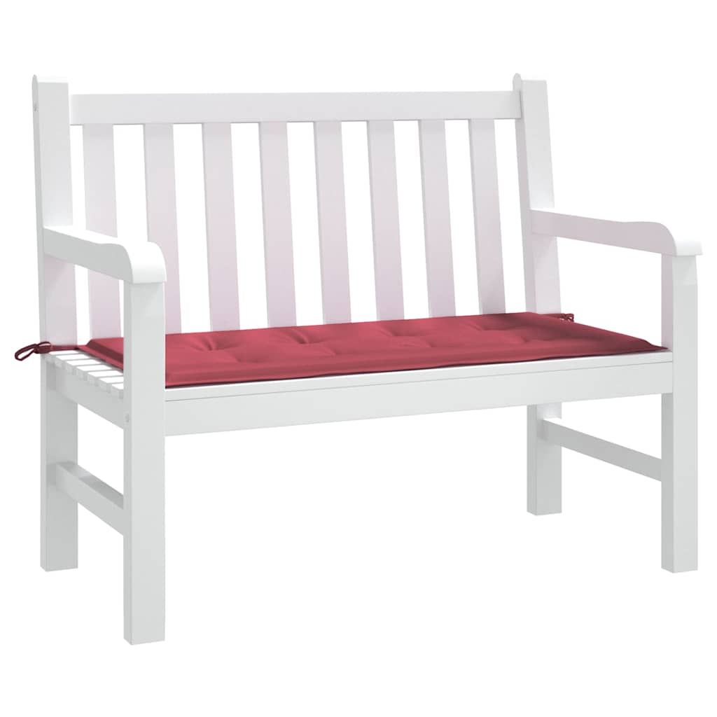 Vidaxl Garden bench cushion 120x50x4 cm Oxford fabric wine red