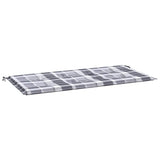 VidaXL Garden bench cushion 120x50x4 cm Oxford fabric diamond pattern gray