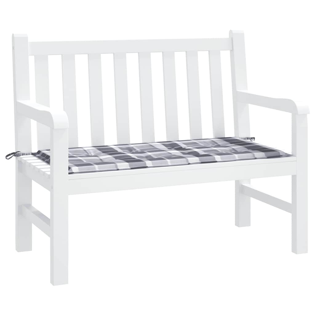 VidaXL Garden bench cushion 120x50x4 cm Oxford fabric diamond pattern gray