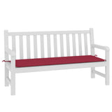 Vidaxl Garden Bench Cushion 150x50x4 cm Oxford stoffvin rød