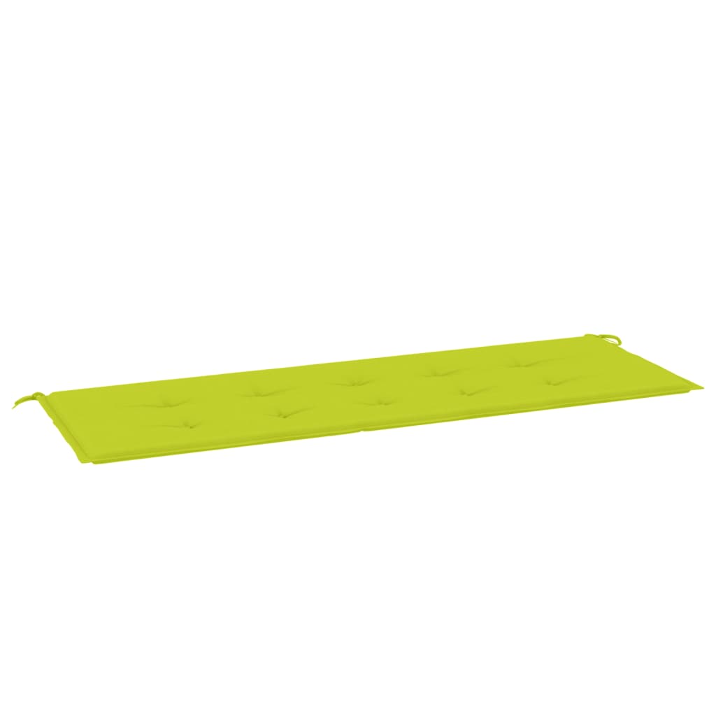 Vidaxl Garden Bench polštář 150x50x3 cm Oxfordská látka jasně zelená