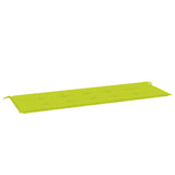 Vidaxl Garden Bench polštář 150x50x3 cm Oxfordská látka jasně zelená