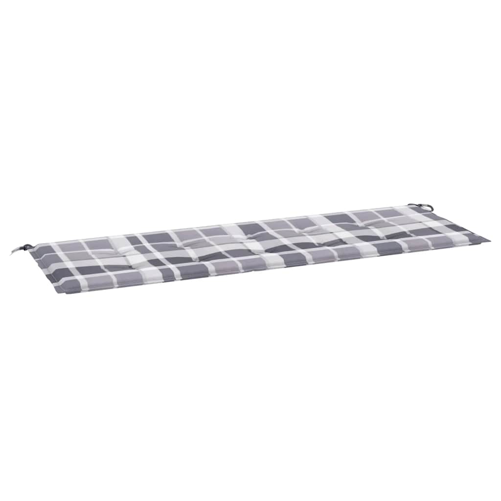 VidaXL Garden bench cushion 150x50x4 cm Oxford fabric diamond pattern gray