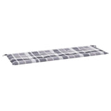 VidaXL Garden bench cushion 150x50x4 cm Oxford fabric diamond pattern gray