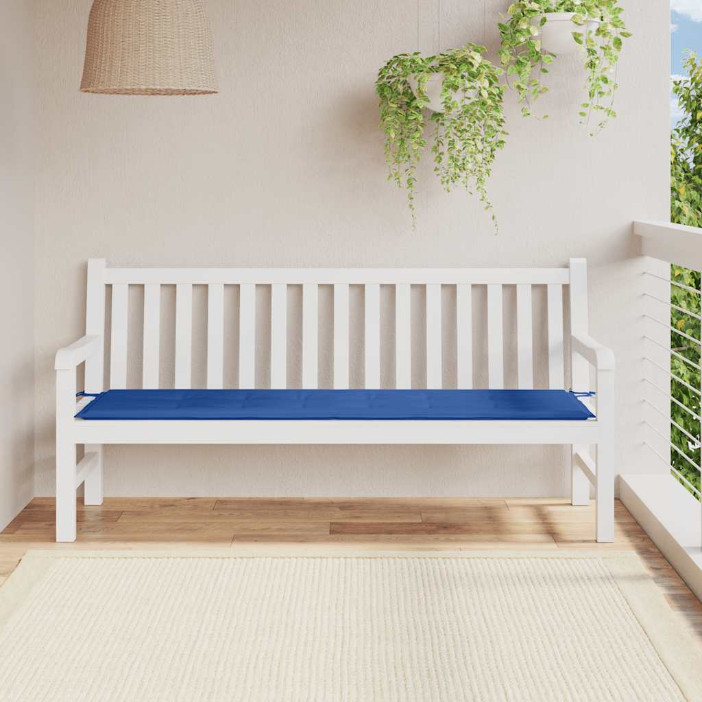 Vidaxl Garden Bench Pushion 180x50x3 cm Oxford Fabric Royal Blue