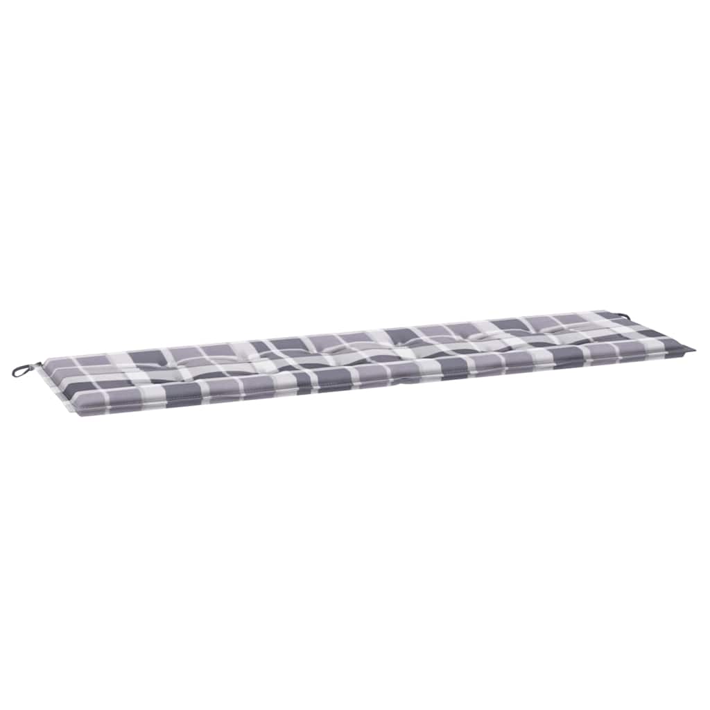 Vidaxl Garden bench cushion 180x50x4 cm Oxford fabric diamond pattern gray