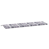 Vidaxl Garden bench cushion 180x50x4 cm Oxford fabric diamond pattern gray