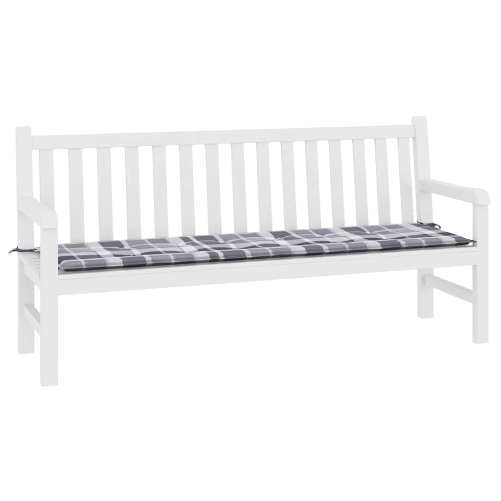 Vidaxl Garden bench cushion 180x50x4 cm Oxford fabric diamond pattern gray